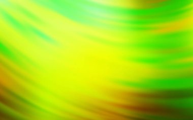 Açık Yeşil, kıvrımlı sarı vektör deseni.