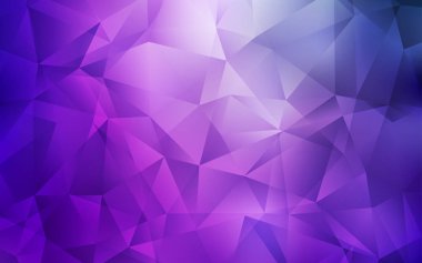 Açık Mor, Pembe vektör poligonal desen.