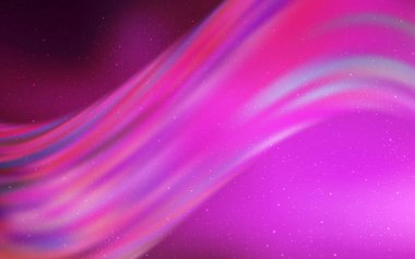 Gece gökyüzü yıldızları ile Açık Pembe vektör deseni.