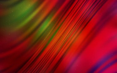 Koyu yeşil, uzay yıldızları ile kırmızı vektör şablonu.