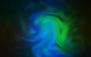 Koyu mavi, yeşil vektör parlak deseni bulanıklaştırdı.