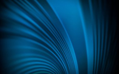 Bükülmüş çizgilerle koyu mavi vektör arkaplanı.