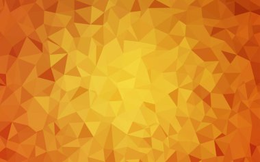 ışık turuncu vektör poligonal arka plan.