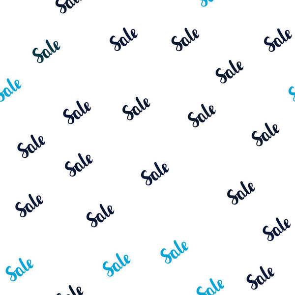 Dark Blue, Green vector seamless texture with selling simbols.