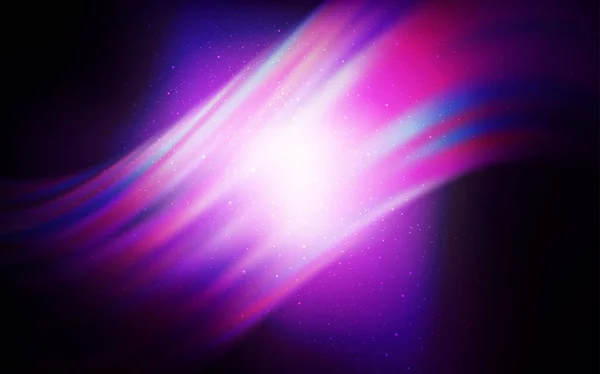 Темно-фіолетовий векторний шаблон з космічними зірками . — стоковий вектор