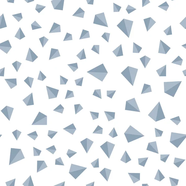 Ljusblå vektor sömlös, isometrisk bakgrund med trianglar. — Stock vektor