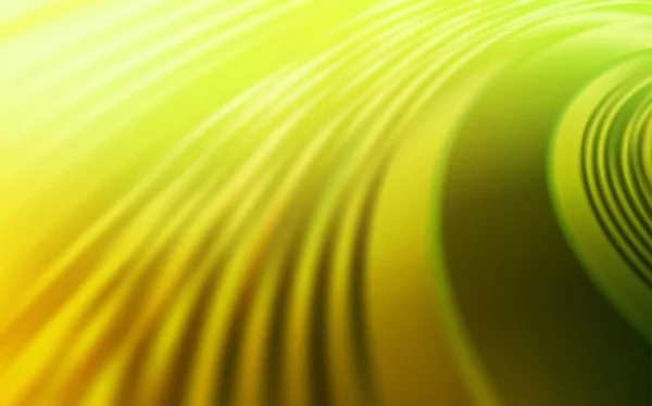 Ljusgrön, gul vektor mall med böjda linjer. — Stock vektor