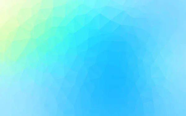 Ljusblå, grön vektor polygon abstrakt bakgrund. — Stock vektor