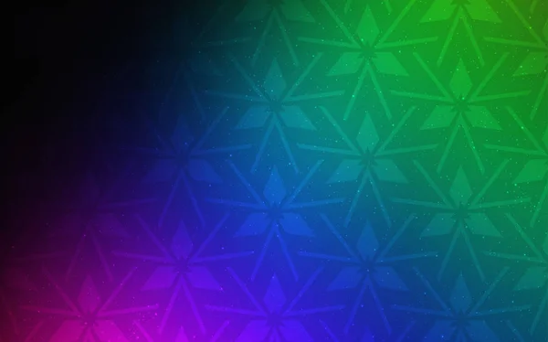 Fond vectoriel multicolore foncé avec triangles. — Image vectorielle