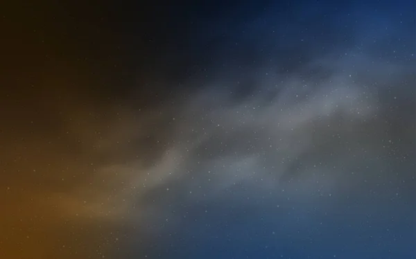 Licht blauw, gele vector achtergrond met Galaxy sterren. — Stockvector