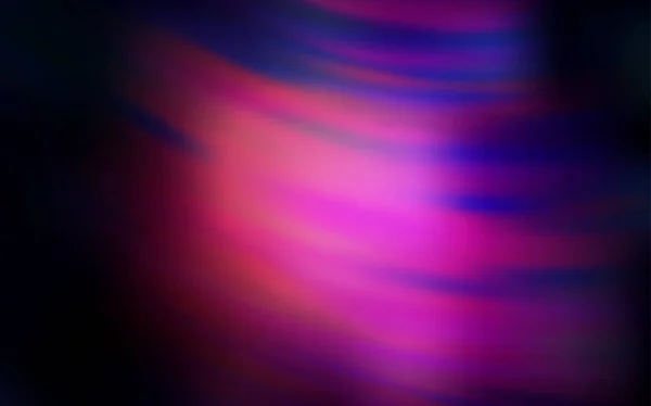 Dark Purple Vektor Hintergrund mit geschwungenen Linien. — Stockvektor
