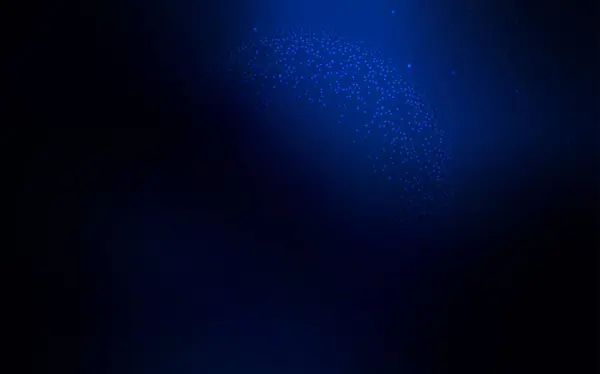 Diseño vectorial azul oscuro con estrellas cósmicas . — Vector de stock