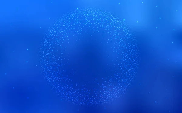 Textura vectorial azul claro con estrellas de la Vía Láctea . — Vector de stock