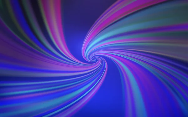 Licht paarse vectorachtergrond met gebogen lijnen. — Stockvector