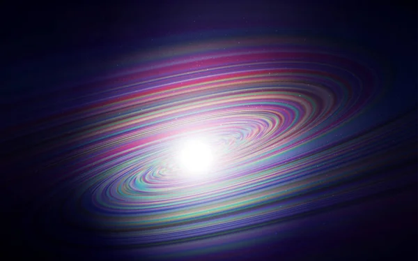 与星系星的暗紫色向量背景. — 图库矢量图片