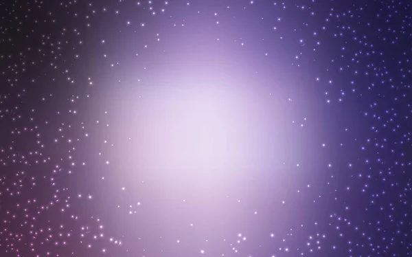 Light Purple vector background with astronomical stars. — Stock Vector