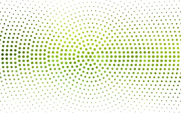 Hellgrüner, gelber Vektorhintergrund mit Punkten. — Stockvektor