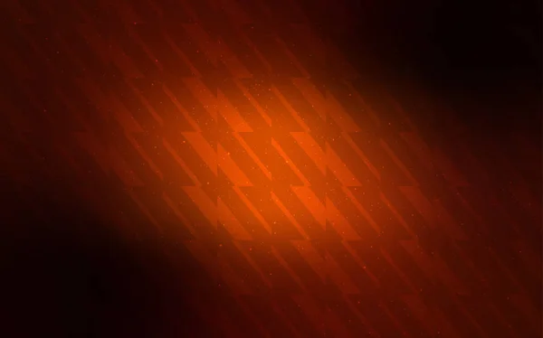 Темно-оранжевий векторний фон з прямими лініями . — стоковий вектор