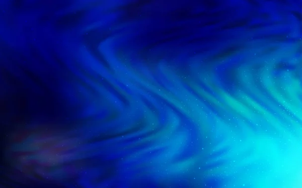Темний BLUE векторний шаблон з космічними зірками . — стоковий вектор