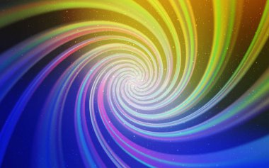 Açık Mavi, Astronomik yıldızlarla sarı vektör arka plan.