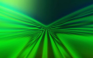 Bükülmüş çizgileri olan koyu yeşil vektör arkaplanı.