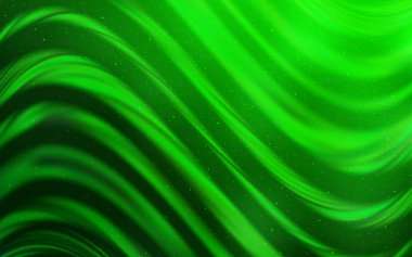 Işık yeşil vektör doku ile Samanyolu yıldız.