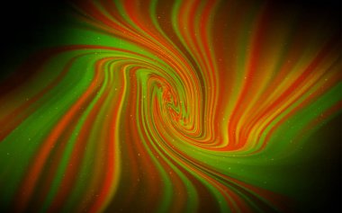 Koyu yeşil, sarı vektör şablon alan yıldız.