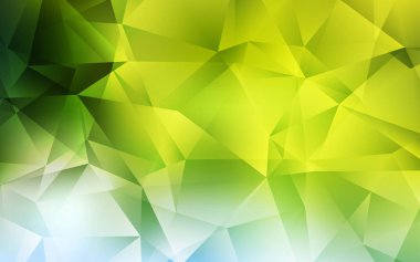 Açık Yeşil, Sarı vektör çokgen yerleşimi.