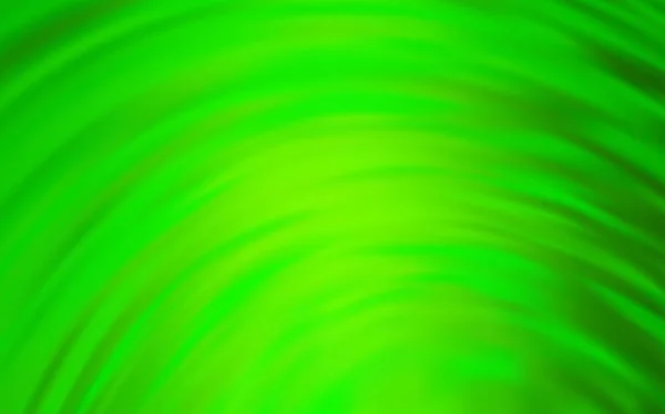 Ljusgrön vektor bakgrund med böjda linjer. — Stock vektor