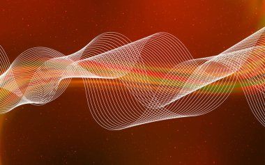 Açık Turuncu vektör parlaklığı soyut arkaplanı bulanıklaştırdı.