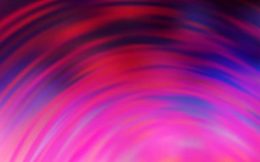 Koyu Mor, eğri çizgileri olan pembe vektör şablonu.