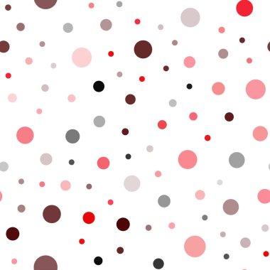 Dairelerile ışık Kırmızı vektör sorunsuz şablon.