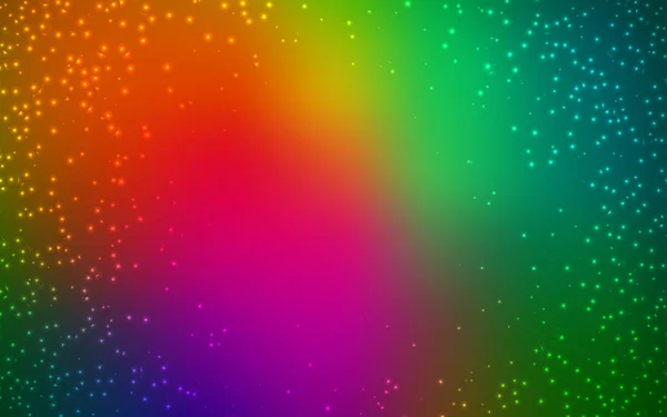 Layout vetorial multicolorido escuro com estrelas cósmicas . — Vetor de Stock