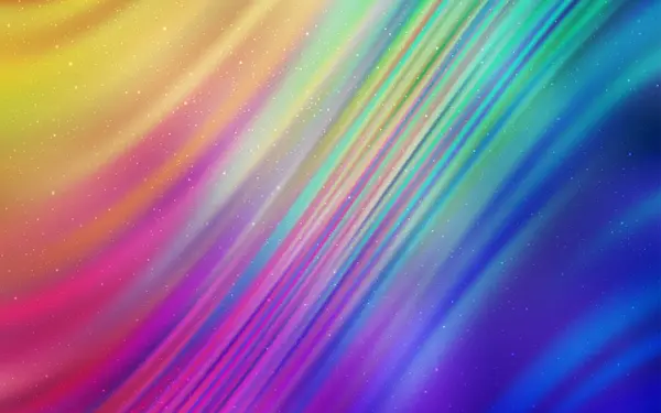 Texture vectorielle multicolore claire avec étoiles laiteuses . — Image vectorielle
