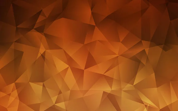 Темно-оранжевий вектор абстрактний багатокутний візерунок . — стоковий вектор