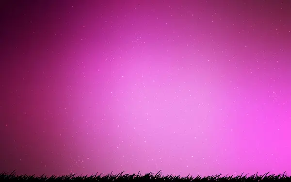 Luz fundo vetor rosa com estrelas da galáxia . — Vetor de Stock