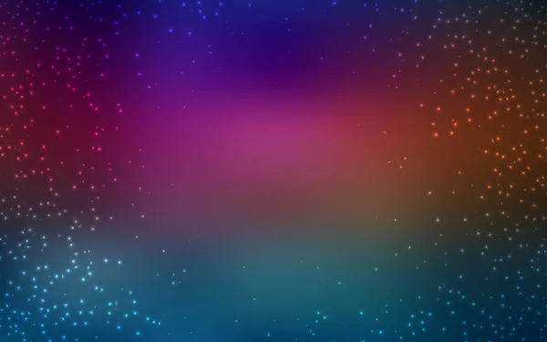 Fond vectoriel multicolore foncé avec étoiles astronomiques . — Image vectorielle