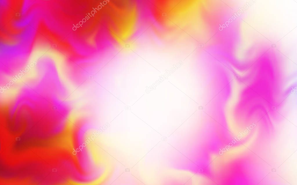 Light Red, Yellow vector glossy abstract backdrop.