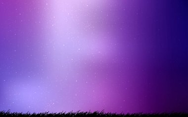 Açık Pembe, Kozmik yıldızlarla mavi vektör düzeni.