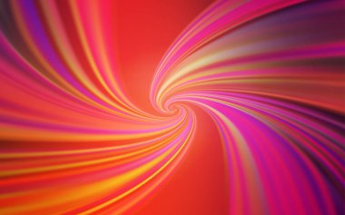 Açık Pembe, Kavisli çizgilerle sarı vektör dokusu.