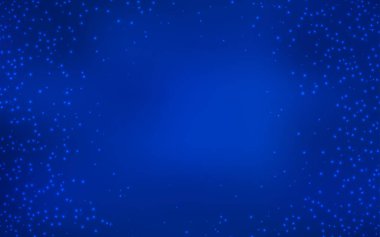 Koyu mavi vektör düzen kozmik yıldız ile.