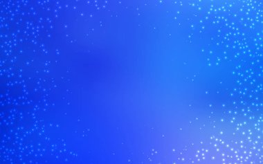 Kozmik Yıldızlar ile açık mavi vektör düzeni.