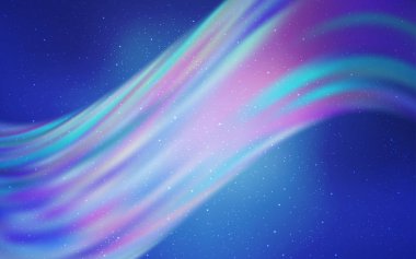 Gökada yıldız ışık mavi vektör arka plan.