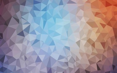 Açık Mavi, Kırmızı vektör parlayan üçgen zemin.