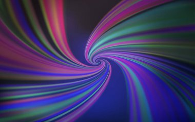 Açık Pembe, bükülmüş çizgilerle mavi vektör deseni.