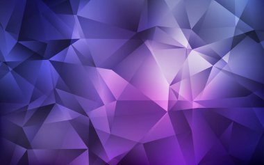 Koyu Mor, Pembe vektör üçgen arkaplan.