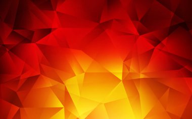 Koyu Kırmızı, Sarı vektör düşük poli arka plan.