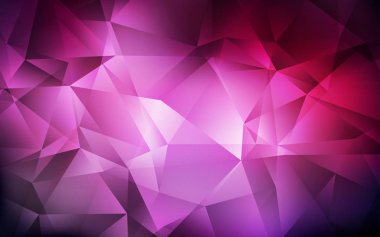 Koyu Pembe vektör düşük poli doku.