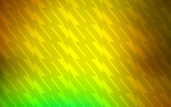 Verde claro, patrón vectorial amarillo con líneas nítidas . — Archivo Imágenes Vectoriales