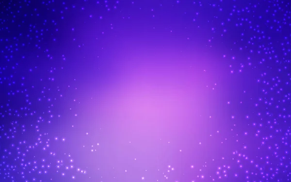 Light Purple, Pink vector texture with milky way stars. — Stock Vector